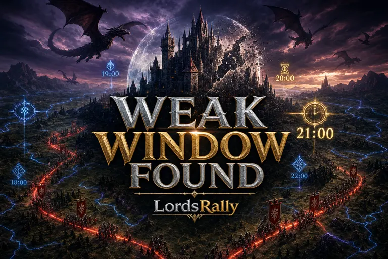 Lords Mobile’da !aktivite Geçmişinden En Zayıf Saldırı Penceresini Bulma Yöntemi